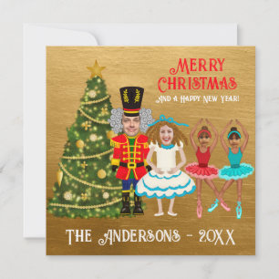 Cartão De Festividades Família Engraçada de Nozes   Gêmeas