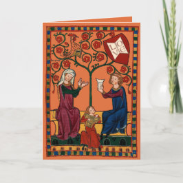 Cartão De Festividades Família Feliz