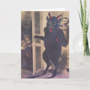 Cartão De Festividades Família Krampus Gathering