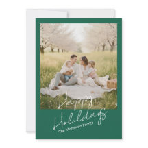 Família Moderna Simples Foto de Natal e Ano Novo C