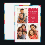 Cartão De Festividades FAMÍLIA MULTI FOTO, fronteira geométrica mínima mo<br><div class="desc">por kat massard >> WWW.SIMPLYSWEETPAPERIE.COM<<< An elegant card design featuring quote that you can change yourself! White geometric border on the backside, giving you the opportunity to handwrite a personal message or place a full portrait photo. NOTE >> Entre em contato comigo kat@simplysweetpaperie.com se precisar de ajuda para redimensionar perfeitamente...</div>