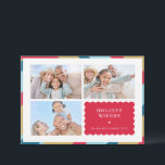 Cartão De Festividades FAMÍLIA MULTI FOTO moderna fronteira geométrica fo<br><div class="desc">por kat massard >> WWW.SIMPLYSWEETPAPERIE.COM<<< An elegant card design featuring quote that you can change yourself! White geometric border on the backside, giving you the opportunity to handwrite a personal message or place a full portrait photo. NOTE >> Entre em contato comigo kat@simplysweetpaperie.com se precisar de ajuda para redimensionar perfeitamente...</div>