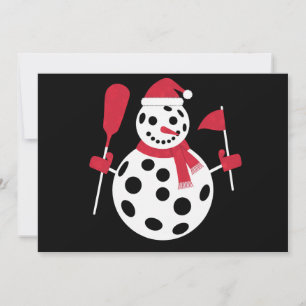 Cartão De Festividades Família Santa Hat Snowman Xmas Correspondendo à Pi