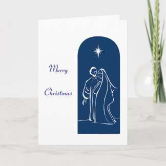 Cartão De Festividades Família santamente