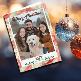 Cartão De Festividades Family Photo Christmas Festive Holiday Card