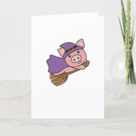 Cartão De Festividades Fantasias de bruxa de Halloween para crianças porc