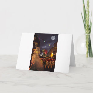 Cartão De Festividades Fantasma de Charles Dickens perto