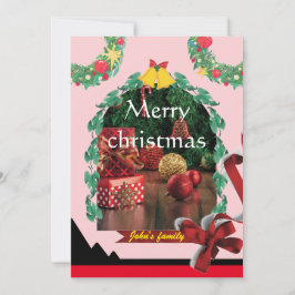 Cartão De Festividades Fantasma de Feliz Natal de Fotografia de Arco Eleg