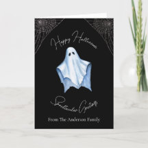 Fantasma de Lençol Branco e Teias de Aranha Gótico