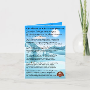 Cartão De Festividades Fantasma do Natal Presente