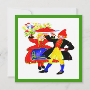 Cartão De Festividades Farinha de férias neerlandesa