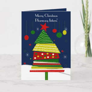 Cartão De Festividades Farmácia Placas natalinas nº 7 Design de árvore