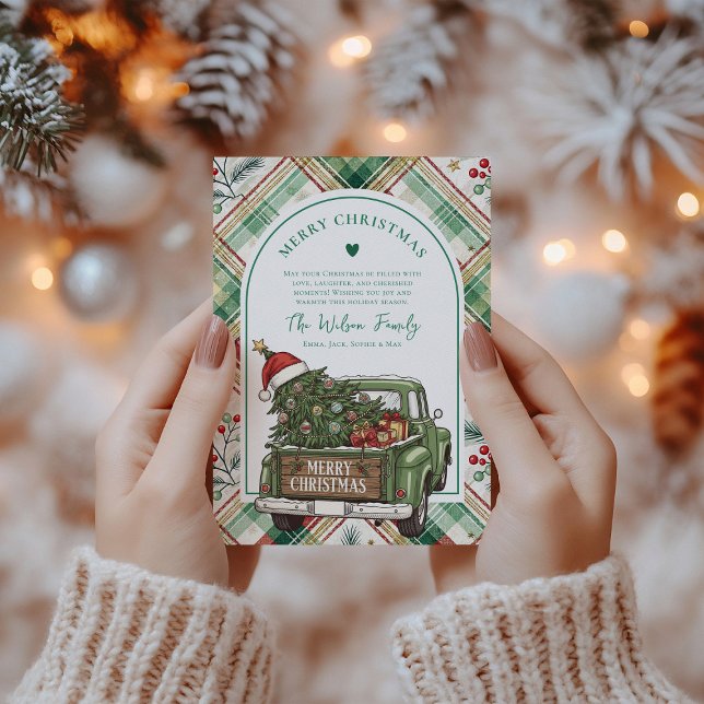 Cartão De Festividades Farmhouse Farmhouse Arch Natal Russo (Criador carregado)