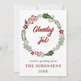 Cartão De Festividades Faroês Feliz Natal, Personalizado