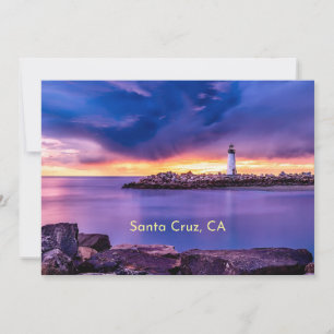 Cartão De Festividades Farol de Santa Cruz, CA
