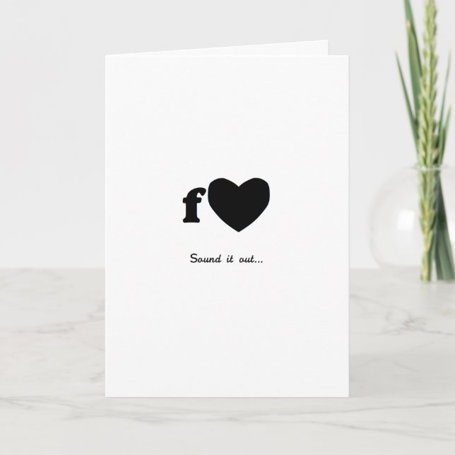 Cartão De Festividades Fart os namorados (Frente)