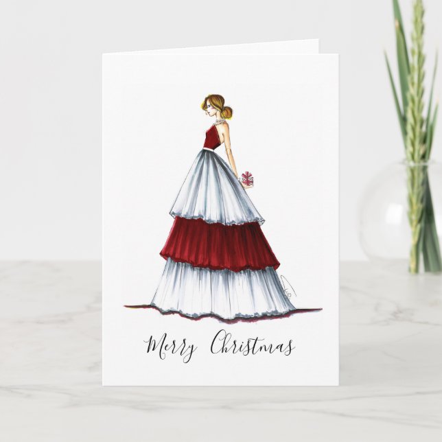 Cartão De Festividades Fashion Christmas Card Midnight Surpresa (Frente)