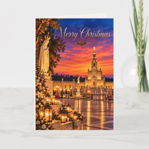 Cartão De Festividades Fátima Portugal Feliz Natal