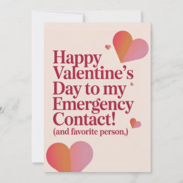 Cartão De Festividades Favorite Person Cute Hearts Funny Retro Valentines