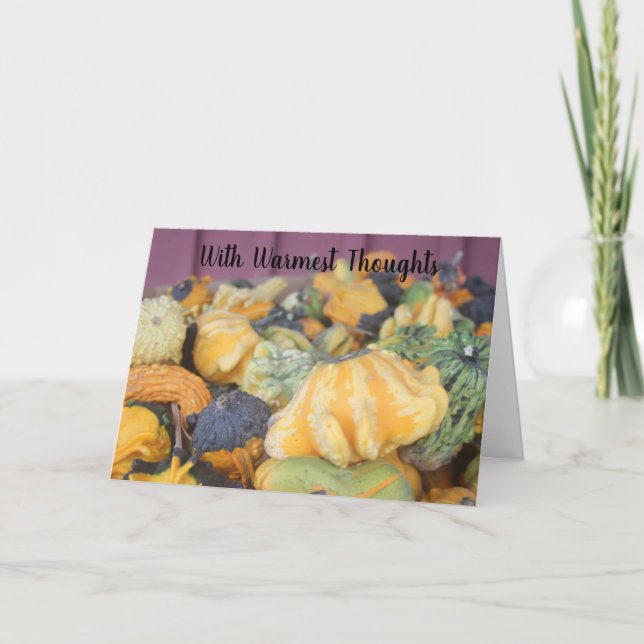 Cartão De Festividades Fazenda de Ação de Graças Russo - Alaranjado (Frente)