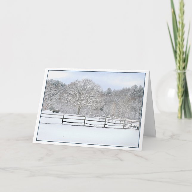 Cartão De Festividades Fazenda do Projeto Walden Woods (Frente)