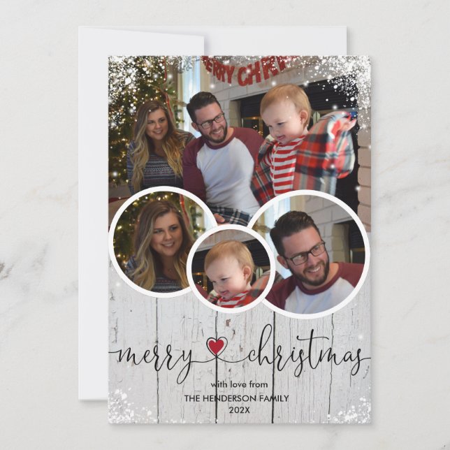 Cartão De Festividades Fazenda russa de Natal, madeiras e neve (Frente)