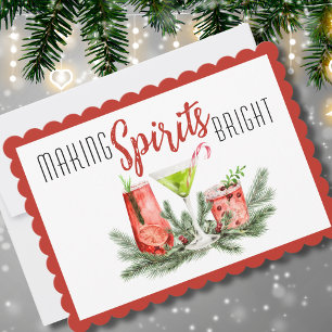 Cartão De Festividades Fazer De Cocktails Festivos Espirita Brilhante