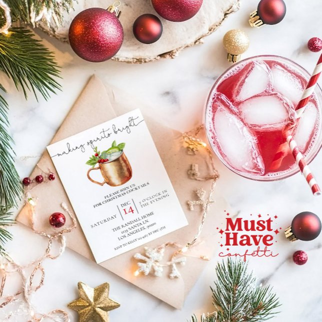 Cartão De Festividades Fazer Espíritos Brilhantes do Natal (Criador carregado)