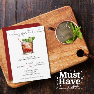 Cartão De Festividades Fazer Espíritos Brilhantes do Natal