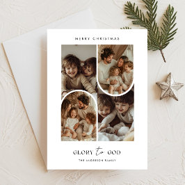 Cartão De Festividades Fé Religiosa Glória a Deus Arco de Natal Foto