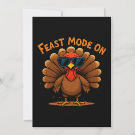 Cartão De Festividades Feast Mode On Thanksgiving Card
