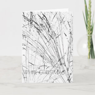 Cartão De Festividades Feather Grass In Snow Vertical