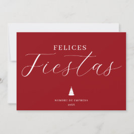 Cartão De Festividades Felices Fiestas Business Holiday Card
