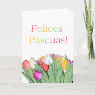 Cartão De Festividades Felices Pascuas spanish Felz pascoa