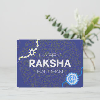 Cartão De Festividades Felicidade do Raksha Bandhan – Laço entre Irmãos e