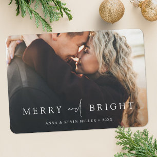 Cartão De Festividades Felicidade e Brilho Personalizado Foto Natal