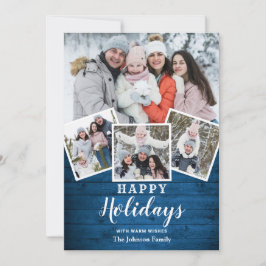 Cartão De Festividades Felicidade natalícia em madeira russa 4 FOTO Sauda