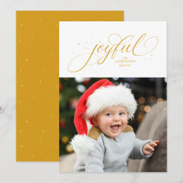 Cartão De Festividades Felicidade uma foto estrela dourada Natal
