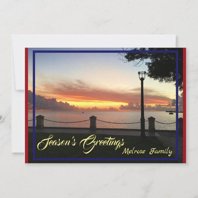 Cartão De Festividades Felicidades da temporada Natal (Frente)