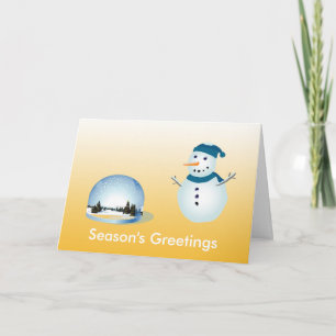 Cartão De Festividades Felicidades de bonitos tempos de neve e de neve do