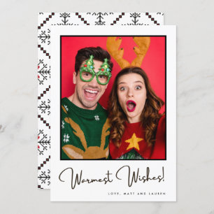Cartão De Festividades Felicidades Mais Quentes Foto do Casal