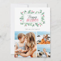 Felicidades Natalinas Botânicos Pintados 3 Foto