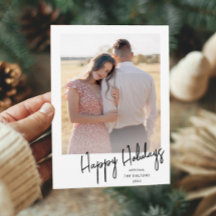 Felicidades Simples Modernas Férias Foto Script