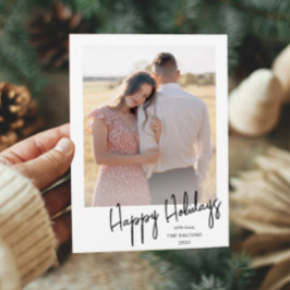 Cartão De Festividades Felicidades Simples Modernas Férias Foto Script