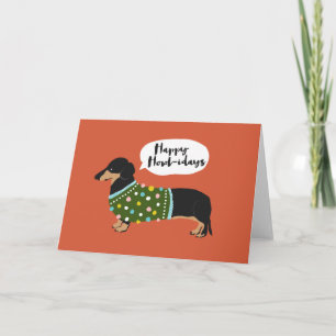 Cartão De Festividades Felicidades Uivantes