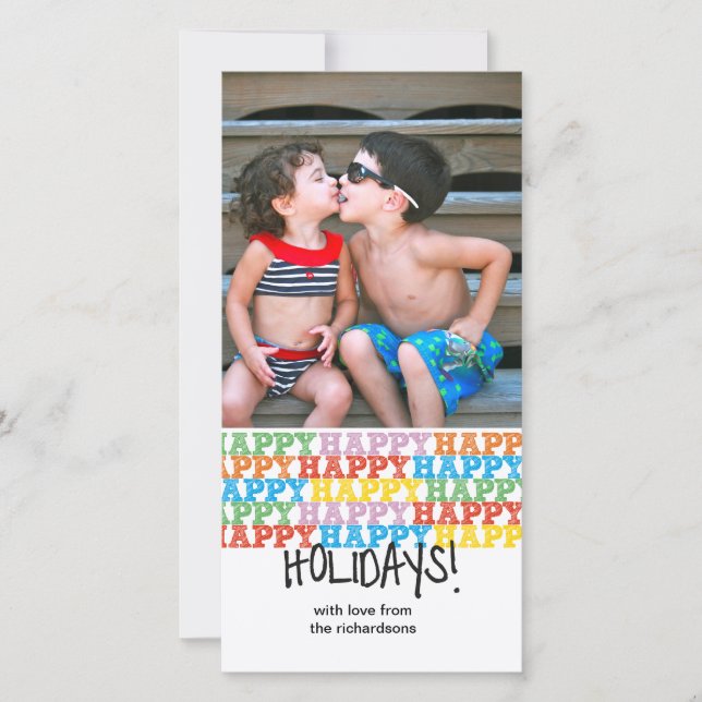 Cartão De Festividades Feliz (Frente)