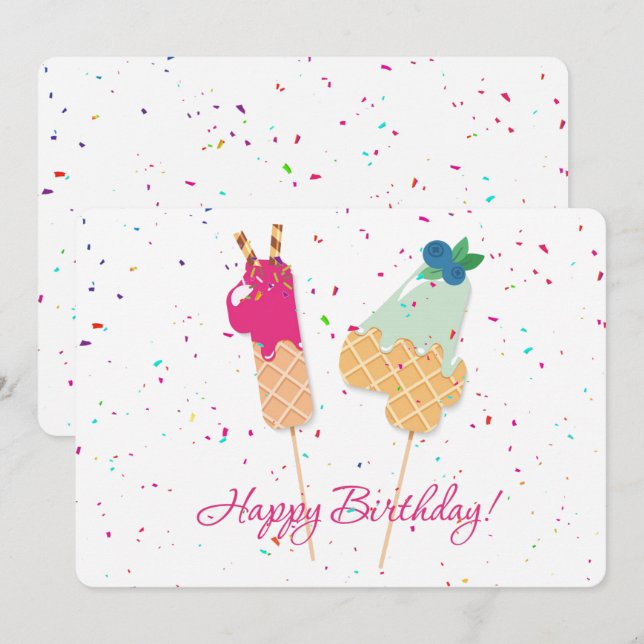 Cartão De Festividades Feliz 14 Birthday (Frente/Verso)