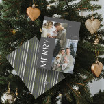 Cartão De Festividades Feliz 2 Fotografia Colagem Moderna Cinza Natal<br><div class="desc">Este ano, deixe seus amigos e familiares saberem que você se importa com o cartão de Natal da Colagem de Fotos Moderna da Feliz 2. Ele não só é na moda e atualizado, como também tem espaço suficiente para você incluir duas das suas memórias favoritas do ano passado. O design...</div>