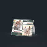 Cartão De Festividades Feliz Abençoada Foto de Natal da Família, Verde<br><div class="desc">Este cartão postal de Natal apresenta uma área para adicionar a sua própria foto de família,  uma fonte moderna escrita à mão e uma elegante combinação verde e branca. Edite o texto *maioria* para corresponder às suas necessidades e edite todas as cores de acordo com o seu gosto.</div>