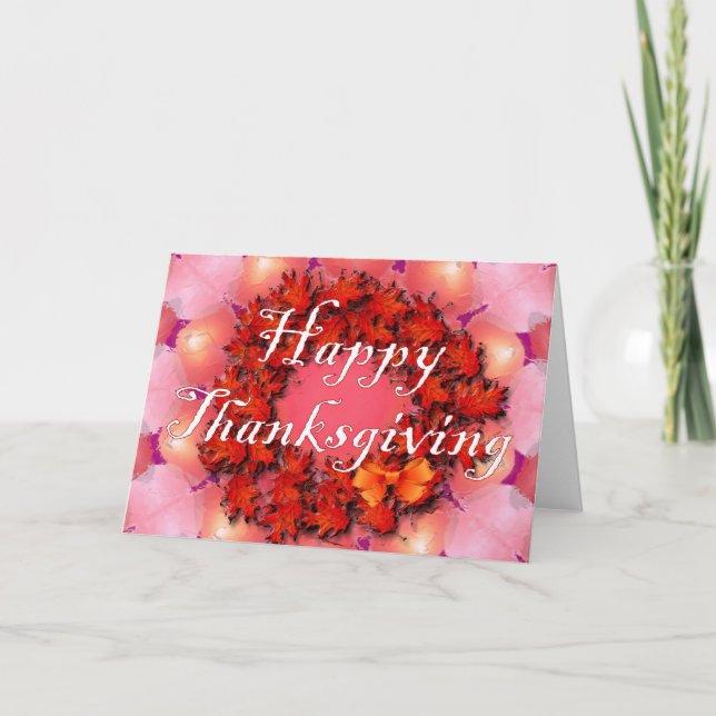 Cartão De Festividades Feliz Ação de Graças (Frente)